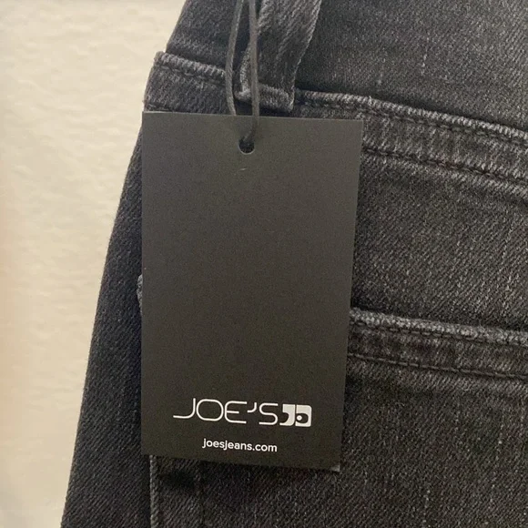 Joe’s High Rise Meira Wide Leg Ankle Black Jeans NWT Size 26 - Picture 8 of 9